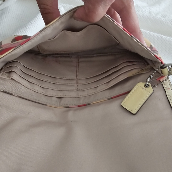 Coach Kristin Satin Scarfs Multicolored Large Wristlet Wallet - Picture 6 of 6